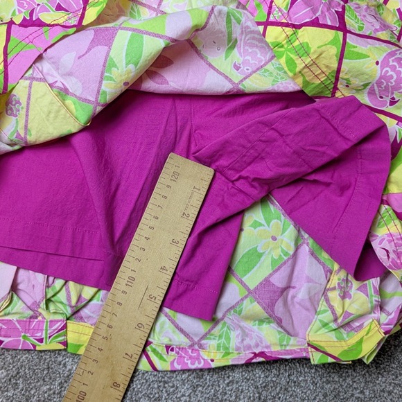 Lilly Pulitzer Skort Pleated Floral Print Colorful Parrot Summer Women's‎ 10 - Picture 5 of 7